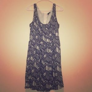 Gap Dress with Black and White Geometric Pattern